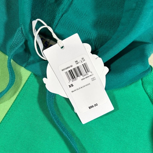 GUESS X J Balvin hoodie Men’s Sz XS Vibras Track Green - Picture 8 of 8